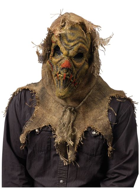 scarecrow gunny sack mask scarecrow scarecrow costume