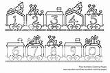 Train Coloring Pages Numbers Colouring Number Preschool Kids Ht Worksheets sketch template