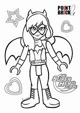 Colorare Disegni Batgirl Pointbrick Brick Supergirl Getcolorings Gratuitamente Getdrawings Clicca Ics sketch template