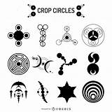 Circles Vexels Kornkreis Kornkreise Circulos Cosecha Ai Fractal Vectorified sketch template