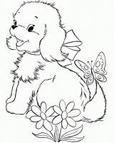 Coloring Puppy Cute Pages Puppies Dogs Dog Christmas Printable Print Kids Color Sheets Baby Small Drawing Really Book Husky Thecoloringbarn sketch template
