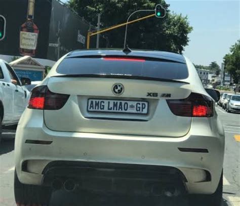 clever  creative south african number plates