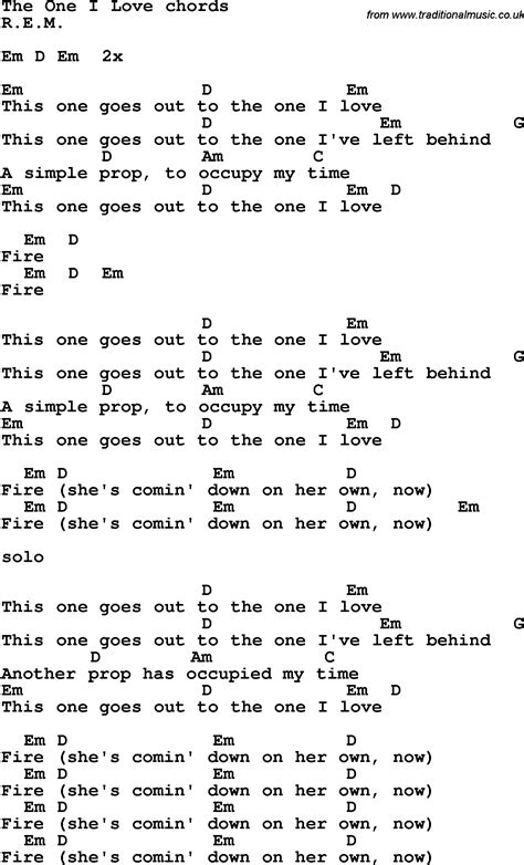 song lyrics  guitar chords     love rem