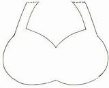 Bra Template Coloring Pages sketch template