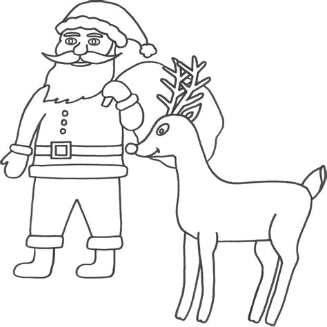 holiday site santa claus coloring pages