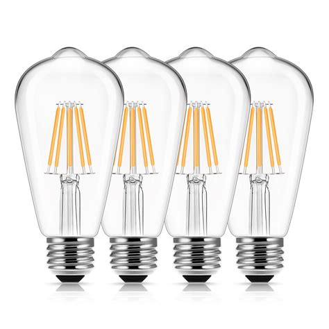 vintage led edison bulbs  watt equivalent  led filament light bulb  lumen soft white