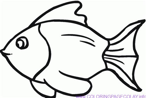 fish outline  printable clipart
