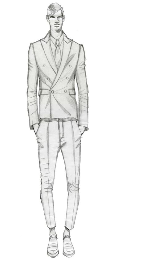suit design  men drawing