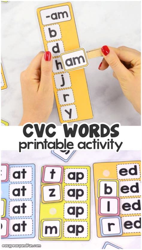 cvc words activity cvc word activities cvc words kindergarten cvc words