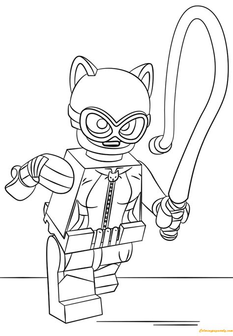 lego batman catwoman coloring page  coloring pages