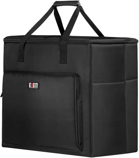 hallart bubm desktop computer carrying case padded nylon carry tote bag  transporting