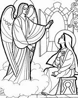 Annunciazione Nascosti Nuovo Vergine Bacheca Innen Mentve sketch template