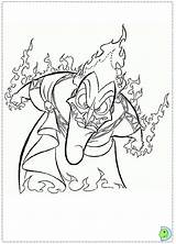 Coloring Hercules Disney Hades Pages Dinokids sketch template