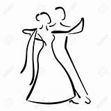 Dancing Ballroom Dance Drawing Illustration Couple Waltz Vector Getdrawings Background Icon Dancers sketch template