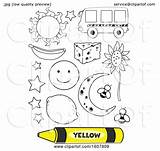 Yellow Coloring Book Color Illustration Bnp Studio sketch template