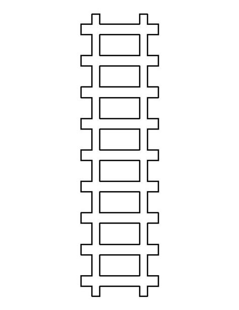 train track pattern   printable outline  crafts creating