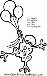 Coloring Number Color Pages Printable Frog Frogs Adult Worksheets Worksheeto Via sketch template