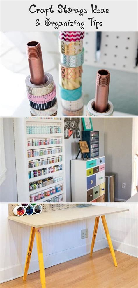 Craft Storage Ideas And Organizing Tips Home Decor Diy In 2020 Craft