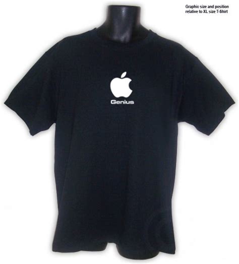 apple genius  shirt black    xl  shipping
