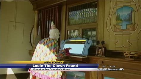 joyland s louie the clown found in sex offender s home