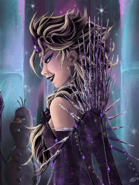 dark elsa by courtney lovett dark disney alternative disney evil disney