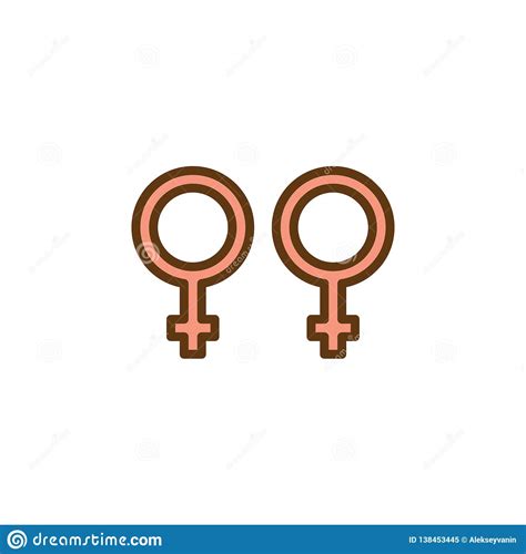 Homosexual Gender Flat Icon Stock Vector Illustration Of Feminism