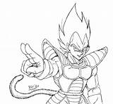 Vegeta Goku Saiyan Majin Dbz Vegito Desenhar Fase Lineart Compression Resultado Getdrawings Fabio sketch template