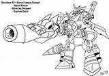 Shoutmon Digimon Dzx Blueike Miniforce Img09 sketch template