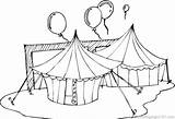 Coloring Tent Getcolorings Circus Tents sketch template