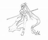 Trigger Blazblue Calamity Faye Litchi Ling Coloring Pages Character Another sketch template