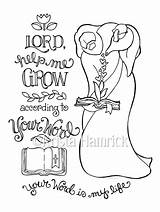 Coloring Bible Grow Word Help According Etsy Board Journaling 5x11 Pages Tip 6x8 Choose Will Kids Producto Vendido Por sketch template
