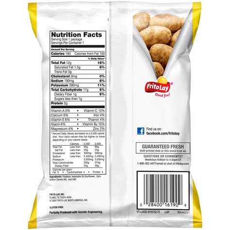 lays chips nutrition label label design ideas