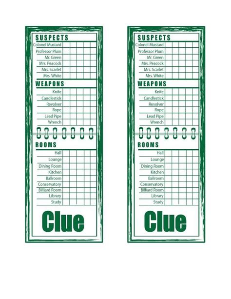 pin  clue games