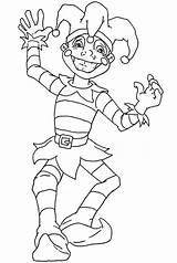Jester Template Coloring Pages sketch template
