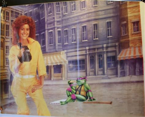 Teenage Mutant Ninja Turtles Donatello And April Oneil 27 X 36 Poster