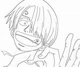 Sanji Piece Happy Coloring Pages sketch template