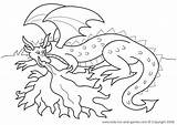 Dragon Coloring Kids Pages Cute Fire Breathing Printables Fun Sheets Dragons Adult Games Templates Gif Odd Dr Animal sketch template