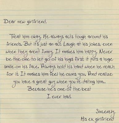write  letter    boyfriend