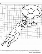 Futbol Gardien Fútbol Jugadores Colorier Niños Futbolistas Coloriages Hellokids Gar Jumping sketch template
