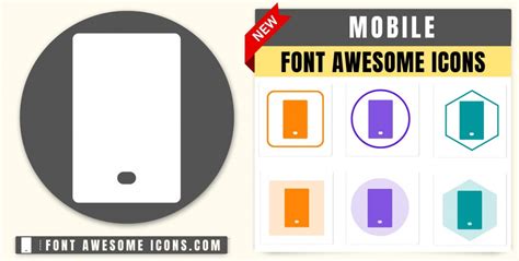 font awesome mobile telephone phone