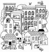 Cidades Annie Seo Uo Cidade Obsessions Mão Bordados Infantis Passarinho Ilustração Livro Riscos Casais sketch template