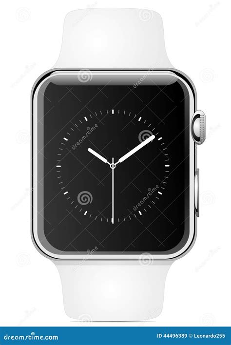 apple horloge redactionele stock afbeelding illustration  contour