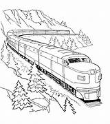 Coloring Pages Train Long Transportation Very Kidsdrawing Trains sketch template