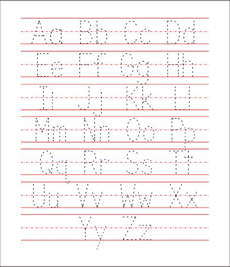 alphabet tracing letters  preschoolers tracinglettersworksheetscom