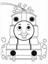 Thomas Coloring Pages Friends Train Print Printable Color sketch template