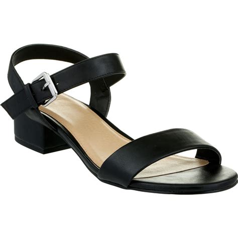 collection womens  heel sandals black big