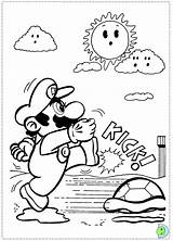 Coloring Pages Mario Kfc Super Bros Dinokids Colouring 3ds Do Template sketch template