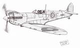 Spitfire sketch template