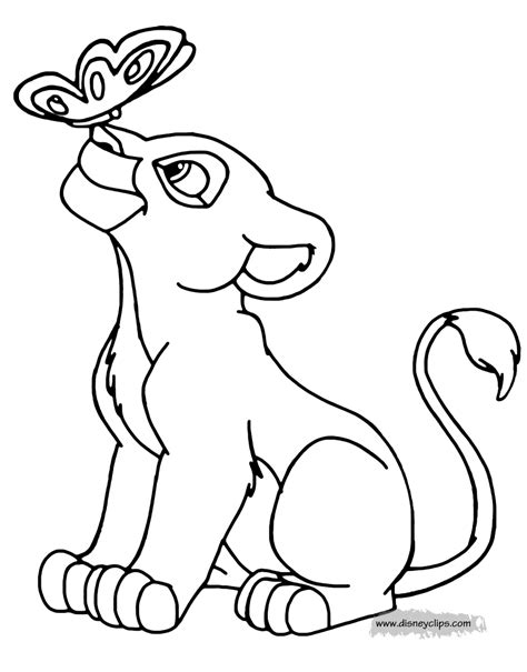 lion king kiara coloring pages coloring pages