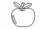 Buah Epal Buahan Kartun Mewarnai Apel Sketsa Mangga Warna Dapatkan Keren sketch template